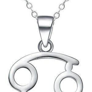 Astrology Necklace Sterling Silver Zodiac Charm 18"